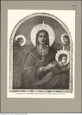 Vorderseite von Alinari [https://www.deutsche-digitale-bibliothek.de/content/lizenzen/rv-ez/] Thronende Madonna mit Engeln - Gesamtansicht, bh081734_recto. Foto.