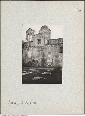 Vorderseite von ICCD [https://www.deutsche-digitale-bibliothek.de/content/lizenzen/rv-ez/] Santi Niccolò e CataldoNordfassade - Gesamtansicht von Nordwesten, bh084812_recto. Foto.