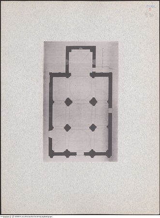 Vorderseite von unbekannt [https://www.deutsche-digitale-bibliothek.de/content/lizenzen/rv-fz/] San Francesco - Grundriss, bh084816_recto. Foto.