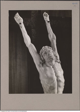 Vorderseite von Hutzel, Max [https://www.deutsche-digitale-bibliothek.de/content/lizenzen/rv-ez/] Kruzifix - Detail, bh085019_recto. Foto: Hutzel, Max.