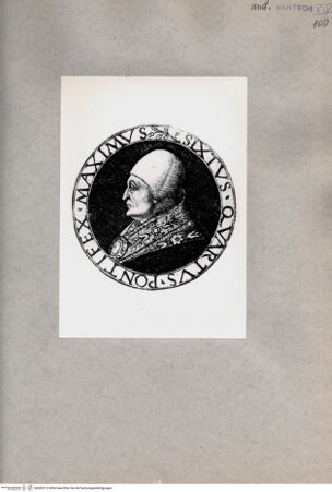 Vorderseite von  [http://creativecommons.org/publicdomain/mark/1.0/] Sixtus IV. - , bh085213. Foto.