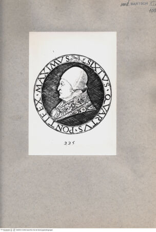 Vorderseite von  [http://creativecommons.org/publicdomain/mark/1.0/] Sixtus IV. - , bh085214. Foto.