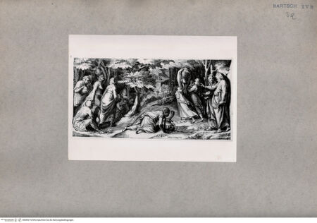 Vorderseite von  [http://creativecommons.org/publicdomain/mark/1.0/] Darstellung nach Polidoro Caravaggio (Caldara, Polidoro) - , bh085216. Foto.