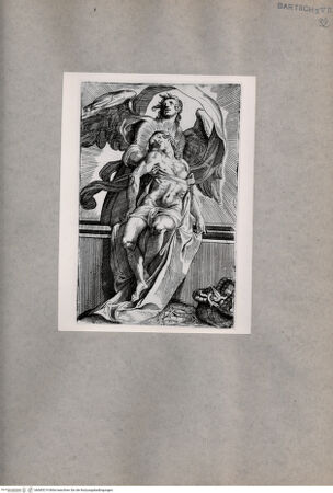 Vorderseite von  [http://creativecommons.org/publicdomain/mark/1.0/] Engel mit dem Leichnam Christi - , bh085219. Foto.