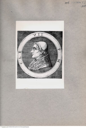 Vorderseite von  [http://creativecommons.org/publicdomain/mark/1.0/] Clemens VII. - , bh085230. Foto.