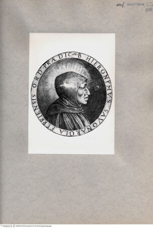 Vorderseite von  [http://creativecommons.org/publicdomain/mark/1.0/] Hieronymus Savonarola - , bh085235. Foto.