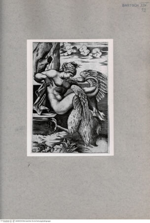 Vorderseite von  [http://creativecommons.org/publicdomain/mark/1.0/] Leda und der Schwan - , bh085250. Foto.