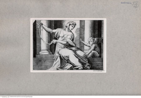 Vorderseite von  [http://creativecommons.org/publicdomain/mark/1.0/] Allegorie der Mäßigung - , bh085264. Foto.