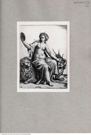 Vorderseite von  [http://creativecommons.org/publicdomain/mark/1.0/] Allegorie der Klugheit - , bh085295. Foto.