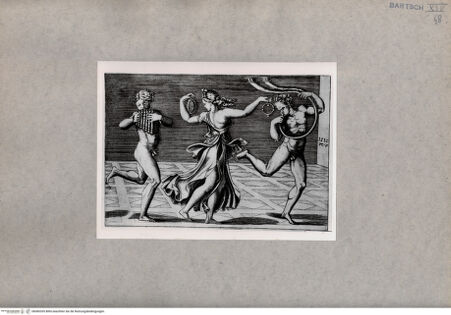 Vorderseite von  [http://creativecommons.org/publicdomain/mark/1.0/] Tanz der Faune u.Bacchantinnen (Det., rechte Seite) - , bh085355. Foto.