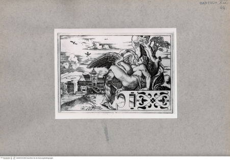 Vorderseite von  [http://creativecommons.org/publicdomain/mark/1.0/] Leda und der Schwan - , bh085359. Foto.