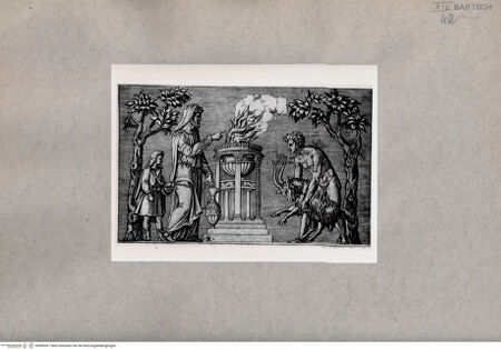 Vorderseite von  [http://creativecommons.org/publicdomain/mark/1.0/] Antikes Relief: Opferdarstellung - , bh085361. Foto.