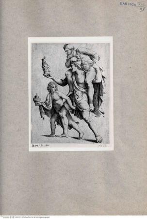Vorderseite von  [http://creativecommons.org/publicdomain/mark/1.0/] Aeneas und Anchises - , bh085374. Foto.