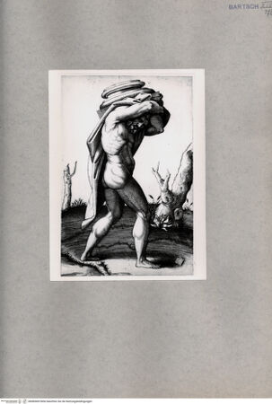 Vorderseite von unbekannt [http://creativecommons.org/publicdomain/mark/1.0/] Atlas Mann, der die Basis einer Säule hält - , bh085409. Foto.