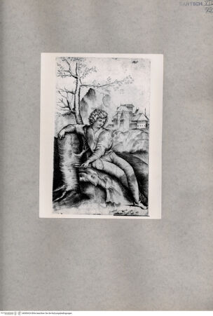 Vorderseite von  [http://creativecommons.org/publicdomain/mark/1.0/] Hirte vor einer Landschaft - , bh085424. Foto.