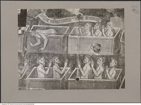 Vorderseite von Hutzel, Max [https://www.deutsche-digitale-bibliothek.de/content/lizenzen/rv-ez/] Jüngstes GerichtMittleres Register, links: die Totenauferstehung - Detail, bh085635_recto. Foto: Hutzel, Max.