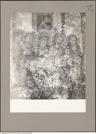 Vorderseite von Hutzel, Max [https://www.deutsche-digitale-bibliothek.de/content/lizenzen/rv-ez/] Jüngstes GerichtUnteres Register, links: das himmlische Jerusalem - Die Heiligen, bh085644_recto. Foto: Hutzel, Max.