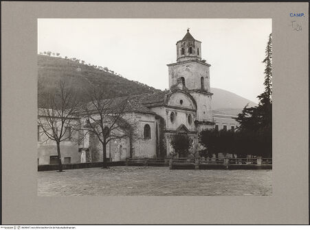 Vorderseite von Hutzel, Max [https://www.deutsche-digitale-bibliothek.de/content/lizenzen/rv-ez/] Chiesa dell'Annunziata - Kapelle, Fassade und Campanile von Nordwesten, bh085657_recto. Foto: Hutzel, Max.