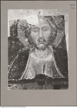 Vorderseite von Hutzel, Max [https://www.deutsche-digitale-bibliothek.de/content/lizenzen/rv-ez/] Jüngstes GerichtOberes Register: Christus, Die Apostel, Maria, Johannes der Täufer - Christus, Detail, bh085672_recto. Foto: Hutzel, Max.
