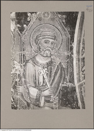 Vorderseite von Hutzel, Max [https://www.deutsche-digitale-bibliothek.de/content/lizenzen/rv-ez/] Jüngstes GerichtOberes Register: Christus, Die Apostel, Maria, Johannes der Täufer - Petrus, bh085675_recto. Foto: Hutzel, Max.