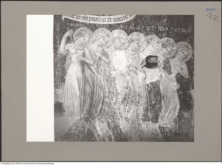 Vorderseite von Hutzel, Max [https://www.deutsche-digitale-bibliothek.de/content/lizenzen/rv-ez/] Jüngstes GerichtMittleres Register, rechts: das Fegefeuer - Die Engel vertreiben die Verdammten, bh085677_recto. Foto: Hutzel, Max.