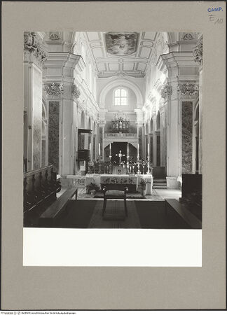 Vorderseite von Hutzel, Max [https://www.deutsche-digitale-bibliothek.de/content/lizenzen/rv-ez/] Duomo - Blick in Richtung Innenfassade, bh085695_recto. Foto: Hutzel, Max.