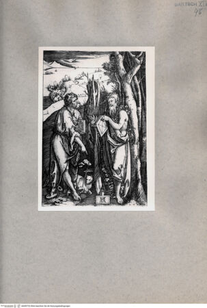 Vorderseite von  [http://creativecommons.org/publicdomain/mark/1.0/] Heiliger Johannes und heiliger Hieronymus - , bh085752. Foto.