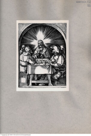 Vorderseite von  [http://creativecommons.org/publicdomain/mark/1.0/] Abendmahl in Emmaus - , bh085811. Foto.