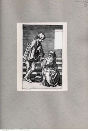 Vorderseite von  [http://creativecommons.org/publicdomain/mark/1.0/] Bauernpaar - , bh085844. Foto.