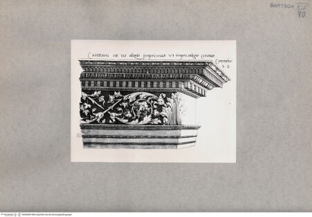 Vorderseite von  [http://creativecommons.org/publicdomain/mark/1.0/] Gebälk - , bh085890. Foto.