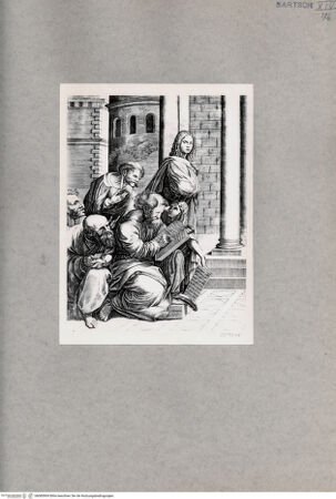 Vorderseite von  [http://creativecommons.org/publicdomain/mark/1.0/] Schule von Athen - , bh085904. Foto.