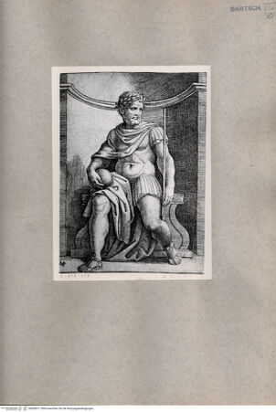 Vorderseite von  [http://creativecommons.org/publicdomain/mark/1.0/] Kaiser (Sockel, sala dell Incendio) - , bh085911. Foto.