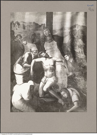 Vorderseite von Hutzel, Max [https://www.deutsche-digitale-bibliothek.de/content/lizenzen/rv-ez/] Trauer um den toten Christus - Gesamtansicht, bh085947_recto. Foto: Hutzel, Max.