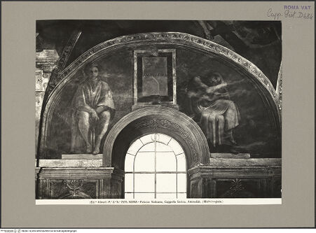 Vorderseite von Alinari [https://www.deutsche-digitale-bibliothek.de/content/lizenzen/rv-ez/] Die Sixtinische DeckeDie Vorfahren ChristiAminadab - , bh086174_recto. Foto.