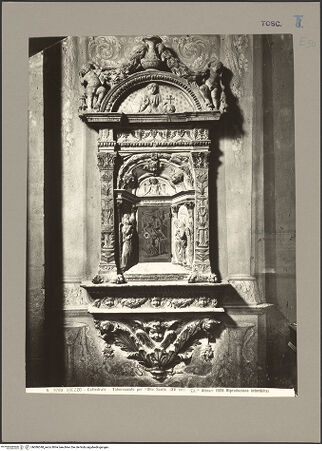 Vorderseite von Alinari [https://www.deutsche-digitale-bibliothek.de/content/lizenzen/rv-ez/] Tabernakel des heiligen Salböls - Gesamtansicht, bh086348_recto. Foto.