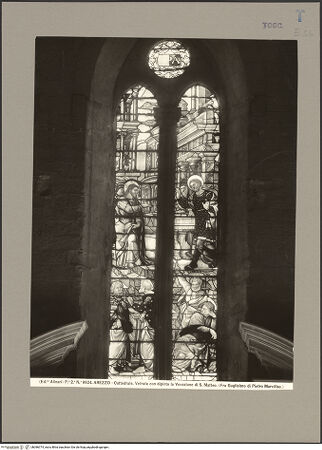 Vorderseite von Alinari [https://www.deutsche-digitale-bibliothek.de/content/lizenzen/rv-ez/] Die Berufung des Zöllners Matthäus - Gesamtansicht, bh086374_recto. Foto.