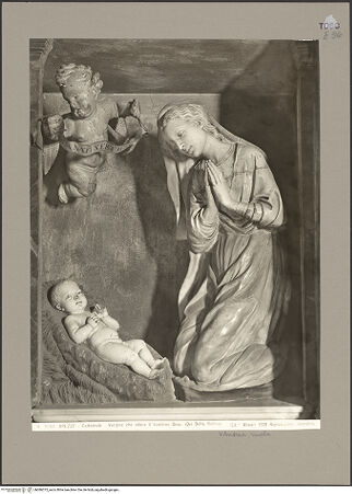 Vorderseite von Alinari [https://www.deutsche-digitale-bibliothek.de/content/lizenzen/rv-ez/] Die Anbetung des Christuskindes durch Maria - Gesamtansicht, bh086375_recto. Foto.