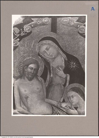 Vorderseite von Sopr. BAS NA [https://www.deutsche-digitale-bibliothek.de/content/lizenzen/rv-ez/] Pietà (Beweinung Christi) - Detail: Maria und Christus, bh088039_recto. Foto.