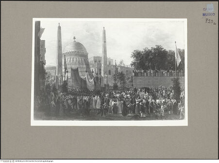 Vorderseite von Sopr. BAS NA [https://www.deutsche-digitale-bibliothek.de/content/lizenzen/rv-ez/] Einzug des Ferdinand IV. in Neapel - Gesamtansicht, bh088040_recto. Foto.