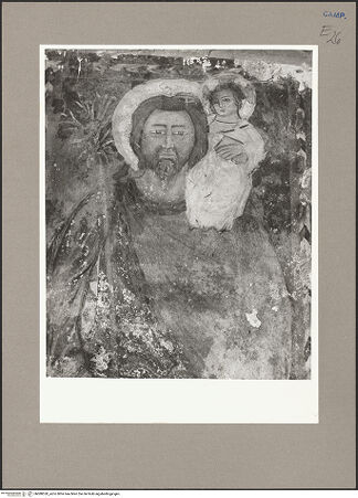 Vorderseite von Hutzel, Max [https://www.deutsche-digitale-bibliothek.de/content/lizenzen/rv-ez/] Madonna und Heiliger Christophorus - Heiliger Christophorus, Detail, bh088530_recto. Foto: Hutzel, Max.