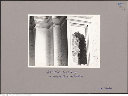 Vorderseite von Ranke [https://www.deutsche-digitale-bibliothek.de/content/lizenzen/rv-ez/] San Lorenzo - Vermauerte Säule im Westbau, bh090609_recto. Foto: Ranke.