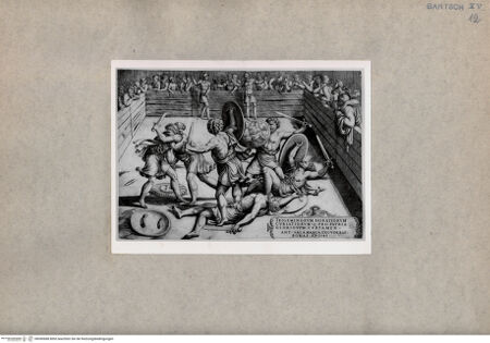 Vorderseite von  [http://creativecommons.org/publicdomain/mark/1.0/] Horatier und Curiatier - , bh090688. Foto.