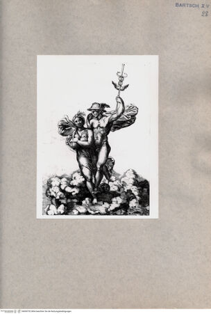 Vorderseite von  [http://creativecommons.org/publicdomain/mark/1.0/] Merkur trägt Psyche zum Olymp hinauf - , bh090792. Foto.