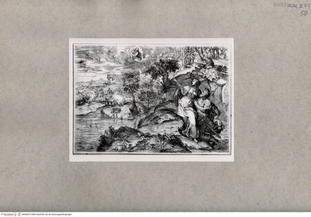 Vorderseite von  [http://creativecommons.org/publicdomain/mark/1.0/] Tiburtinische Sibylle und Augustus - , bh090875. Foto.