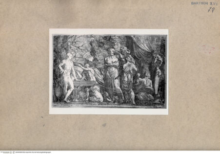 Vorderseite von  [http://creativecommons.org/publicdomain/mark/1.0/] Herkules und Omphale - , bh090988. Foto.