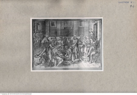 Vorderseite von  [http://creativecommons.org/publicdomain/mark/1.0/] Fußwaschung - , bh091030. Foto.