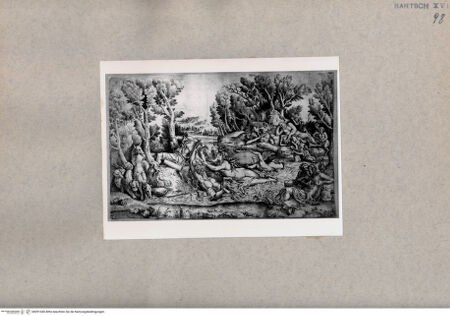 Vorderseite von  [http://creativecommons.org/publicdomain/mark/1.0/] Herkules und Ninfen - , bh091040. Foto.