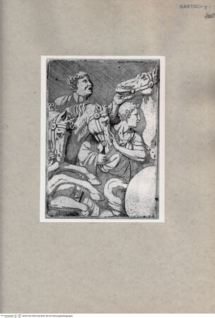 Vorderseite von  [http://creativecommons.org/publicdomain/mark/1.0/] Zwei Soldaten mit Pferden - , bh091043. Foto.