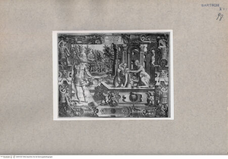 Vorderseite von  [http://creativecommons.org/publicdomain/mark/1.0/] Aktaion und Diana - , bh091067. Foto.