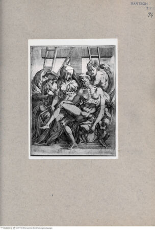 Vorderseite von  [http://creativecommons.org/publicdomain/mark/1.0/] Pietà - , bh091136. Foto.